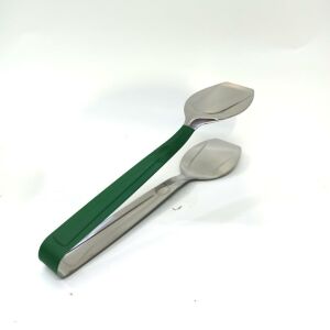 Paslanmaz Çelik Üzeri Silikon Kaplama Soft Pasta Maşası 24 cm Uzunluk