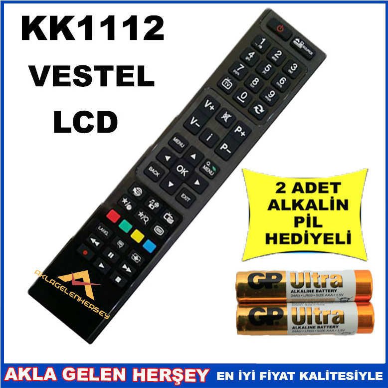VESTEL LCD-PLAZMA TELEVİZYON KUMANDASI KK1112