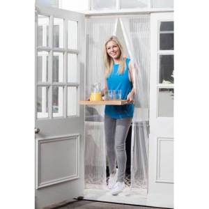 Mıknatıslı Kapı Sinekliği 2 Adet 60x210 Cırt Bantlı Sineklik Tülü Kapı Sineklik Perdesi Tül Sineklik