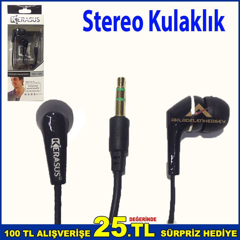 Stereo Kulaklık Şık Dizayn Cep Telefonu Kulaklığı Mp3 Kulaklık