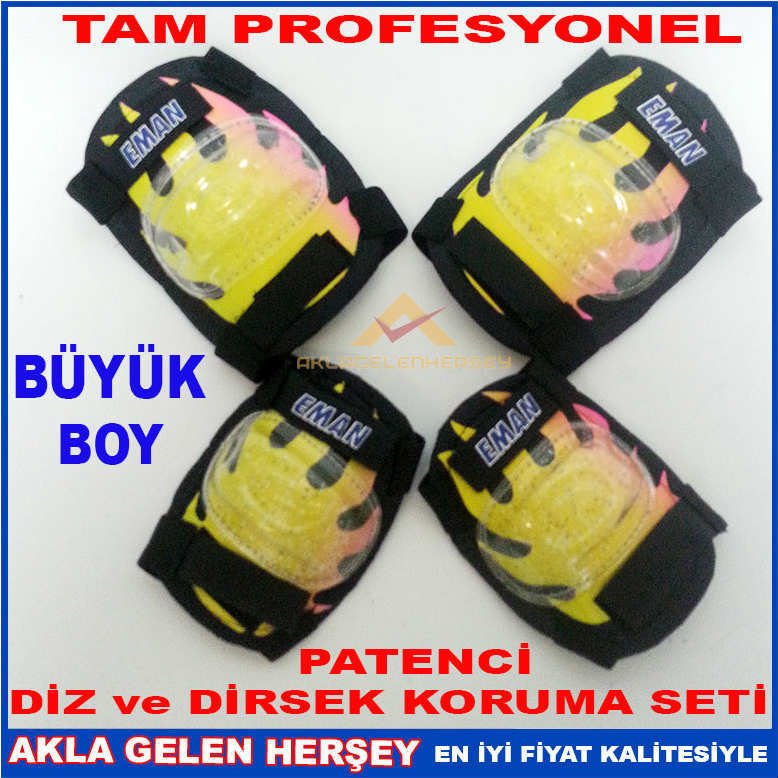 BÜYÜK PROFESYONEL PATENCİ DİZ-DİRSEK KORUMA SETİ
