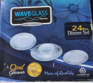 Wave Glass 24 Parça Opay Yemek Seti 6 Kişilik