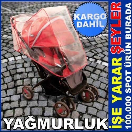 HER BEBEK ARABASINA UYUMLU PRATİK ve TAM KORUMALI SU GEÇİRMEZ ŞEFFAF BEBEK ARABASI YAĞMURLUĞU -2