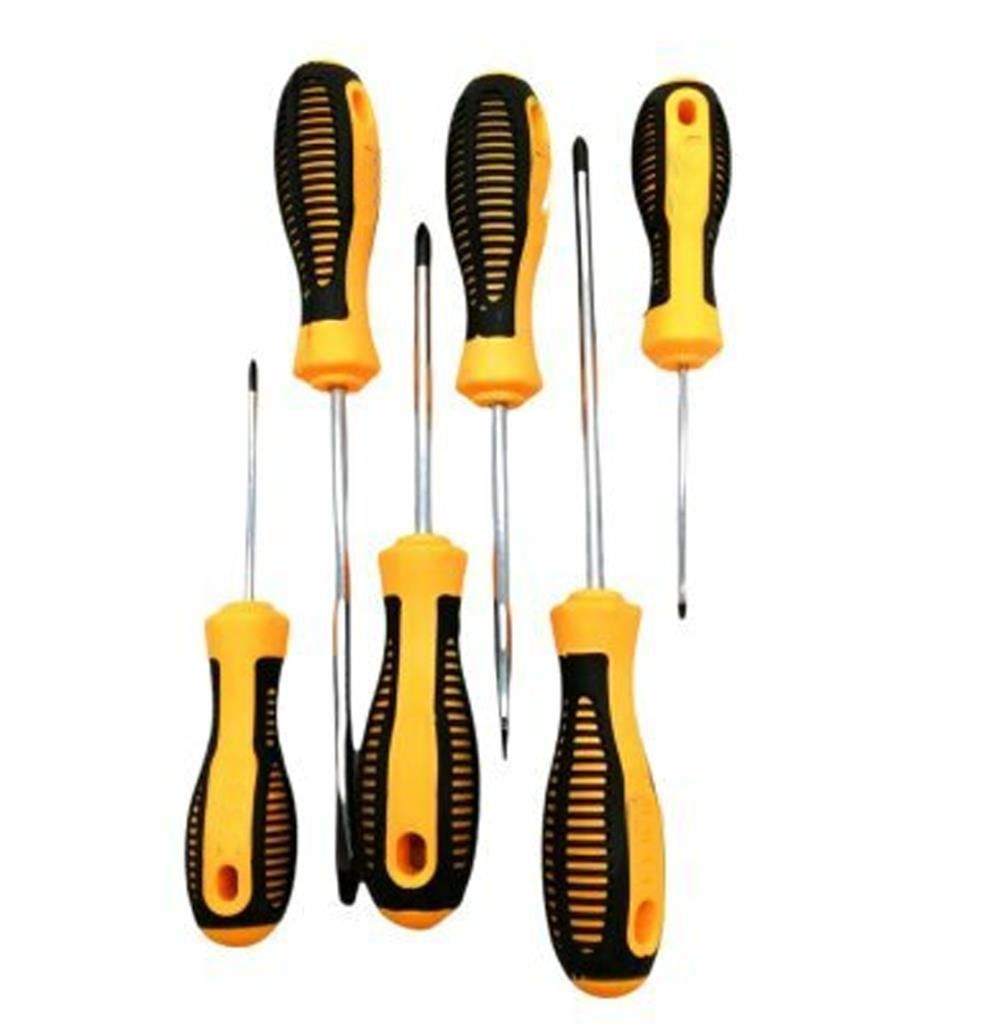 Tornavida Seti 6 Parça Sarı Siyah