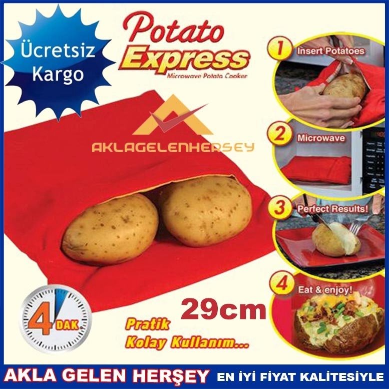 Ücretsiz Kargo PATATES PİŞİRME KUMPİR TORBASI POTATO EXPRESS