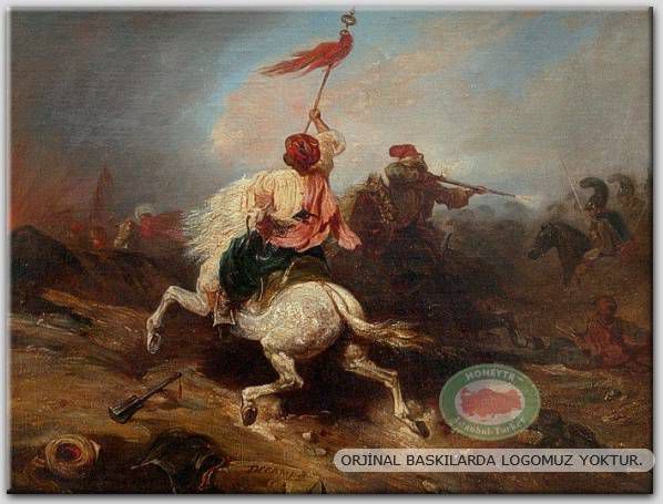100x70cm ÇERÇEVELİ CANVAS TABLO OSMANLI TBL -749