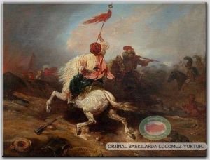 100x70cm ÇERÇEVELİ CANVAS TABLO OSMANLI TBL -749