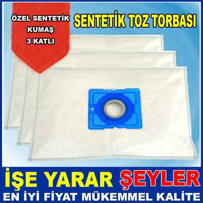 AFK 3 KATLI 5 ADET SENTETİK TOZ TORBASI