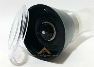 BÜYÜK CAM HAZNELİ 19cm TUZ KARABİBER DEĞİRMENİ