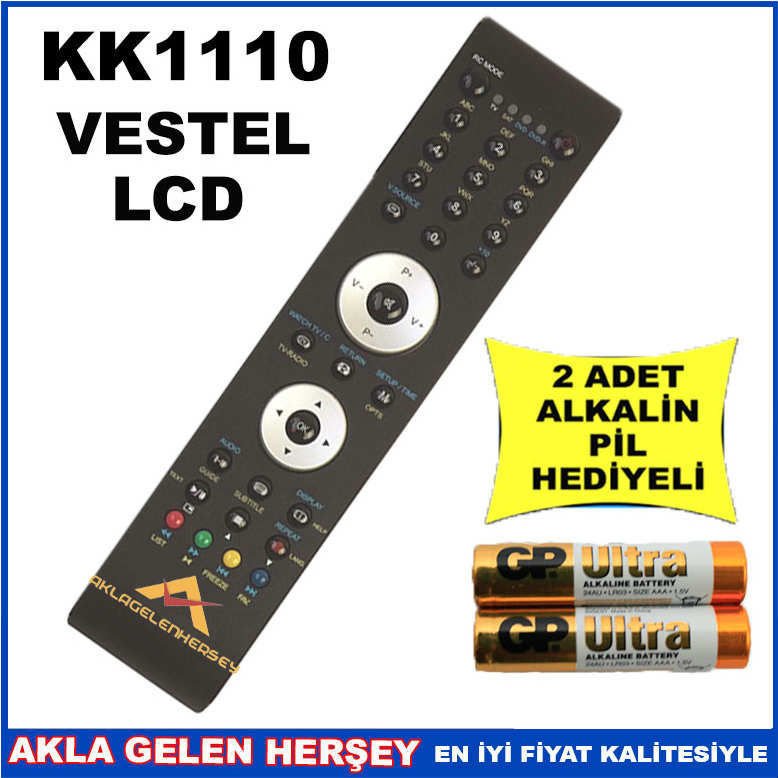 VESTEL LCD-PLAZMA TELEVİZYON KUMANDASI KK1110