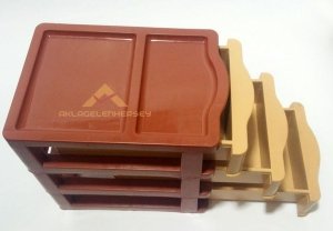 Minicik bir komidin ÇOK AMAÇLI 3 ÇEKMECE MİNİ KOMİDİN 14x20x20cm