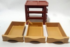 Minicik bir komidin ÇOK AMAÇLI 3 ÇEKMECE MİNİ KOMİDİN 14x20x20cm