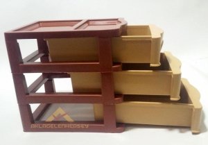 Minicik bir komidin ÇOK AMAÇLI 3 ÇEKMECE MİNİ KOMİDİN 14x20x20cm
