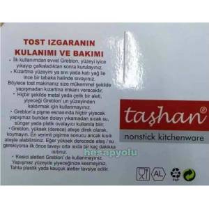 Ocak üstü tost+ızgara iç-dış yüzeyi 3 kat granit kaplama yanmaz yapışmaz döküm granit tost makinesi