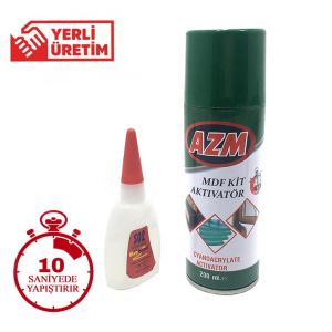 Profesyonel İki Kompenentli Hızlı Yapıştırıcı Sprey MDF Kit 200ml 10 Saniyede Yapıştırır
