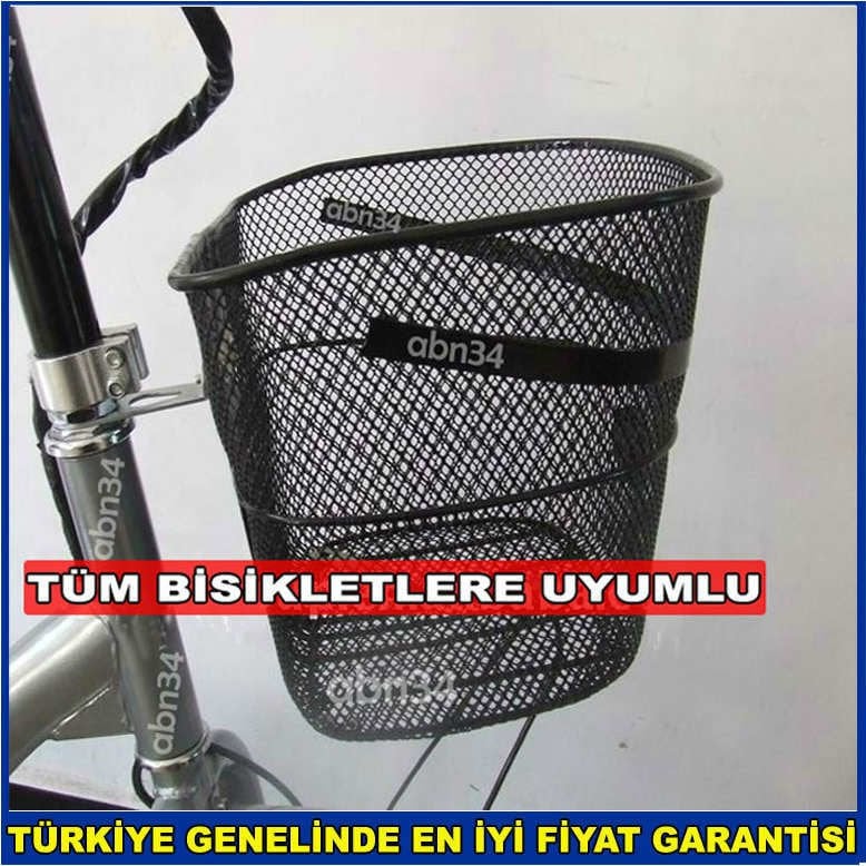 Sağlam Dayanıklı Büyük Boy Bisiklet Sepeti,Klasik Ön Sepet,Gidona Monte Bisiklet Scooter Sepeti