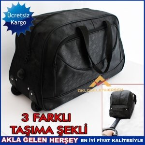 Ücretsiz Kargo ÇEKÇEKLİ SEYAHAT VALİZİ ÇOK FONKSİYONLU BAVUL