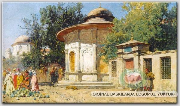 100x70cm ÇERÇEVELİ CANVAS TABLO OSMANLI TBL -745