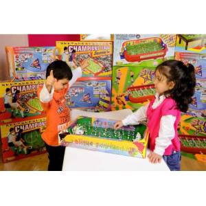 Büyük Boy 60x40cm Tam Kadro Canlı Futbol Oyunu Yaylı Futbolcularla Dünya Şampiyonası Masa Maçı Oyunu