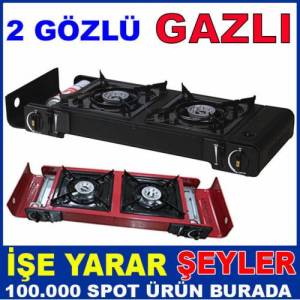 Gazla Çalışan İki Gözlü Taşınır Portatif Ocak