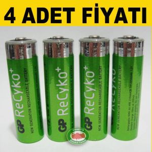 GP ReCyko AA 2100 mAh ŞARJLI KALEM PİL 4 ADET