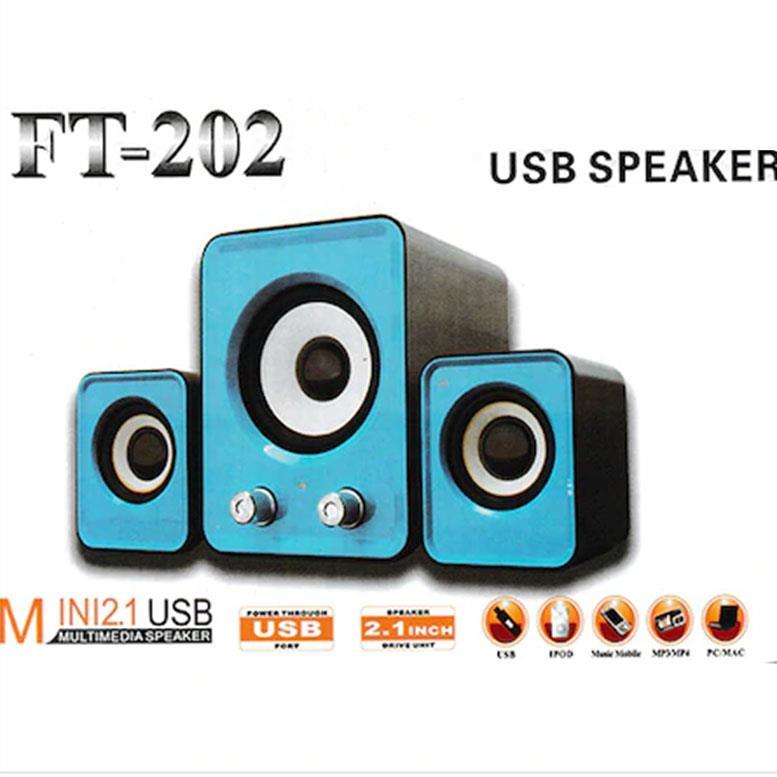 Multimedya Speaker Mini 2.1 Usb Hoparlör Ses Sistemi Ft-202