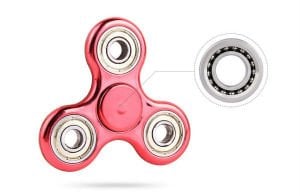 Metal Görünümlü Orjinal Stres Çarkı Çelik Rulmanlı 3 Kanat Özel Plastik Üstü Metal Kaplı Stres Çarkı