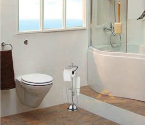 56cm PASLANMAZ KROM GAZETELİKLİ WC KAĞITLIĞI