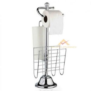 56cm PASLANMAZ KROM GAZETELİKLİ WC KAĞITLIĞI