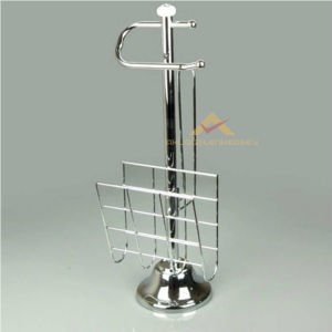 56cm PASLANMAZ KROM GAZETELİKLİ WC KAĞITLIĞI