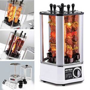 Elektrikli Termostatlı Buharla Pişiren Şiş Kebap Makinesi Fanuslu Dönerli Şaşlık Kebap Makinesi