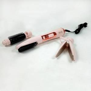 3 Başlıklı Elektrikli Saç Düzleştirici Fırça Tarak 800W Saç Maşası Saç Şekillendirici - Elle