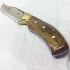 Avcı Bıçağı Kemere Takılabilen Kılıflı 28cm Osmanlı Tuğralı Şık Tasarım Ahşap Saplı Çakı-Bıçak-1