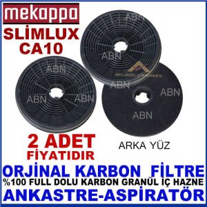 MEKAPPA ANKASTRE DAVLUMBAZ FİLTRESİ MEKAPPA SLİMLUX CA10 MODEL DAVLUMBAZ İÇİN GRANÜL KARBON FİLTRE