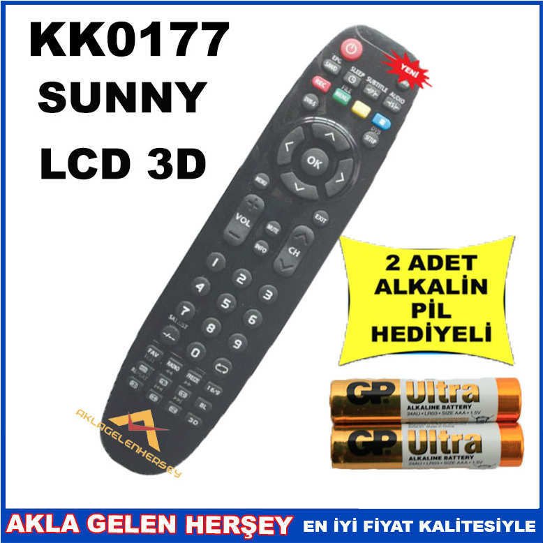 SUNNY LCD-PLAZMA TELEVİZYON KUMANDASI KK0177