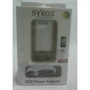 SYROX İPHONE 4S 1.0 AMPER ORJİNAL SARJ CİHAZI