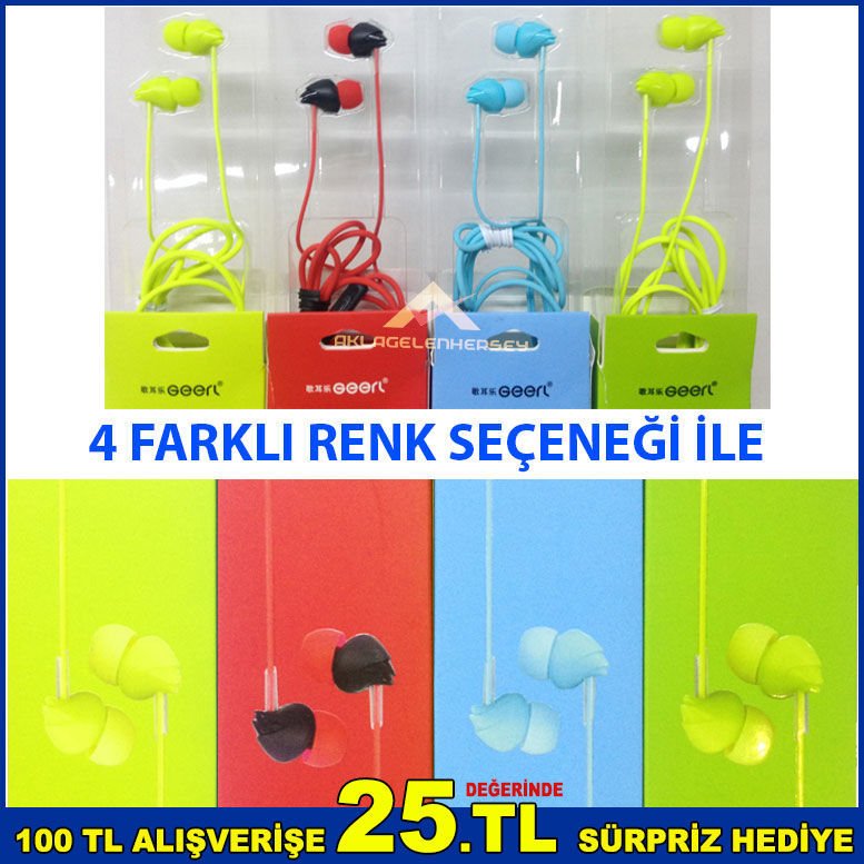 Mikrofonlu Kulaklık 120cm Kablo Uzunluğuna Sahip Şık Dizayn 4 Renk Seçenekli Ses Ayarlı Kulaklık-1