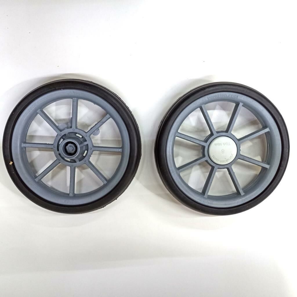 PLASTİK PAZAR ARABASI BEBEK ARABASI TEKER TAKIMI 2 ADET FİYATIDIR 19 CM ÇAP