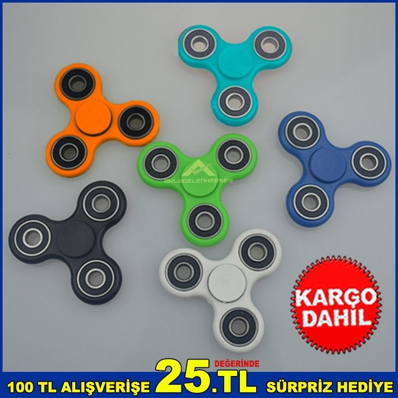 6 Farklı Renkli Orjinal Stres Çarkı Hand Spinner Denge Çarkı