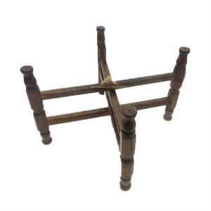 Katlanabilir Sini Ayağı Yerden Yüksekliği 24cm Ahşap Malzemeden Yapılmış Yer Sofrası Ayağı