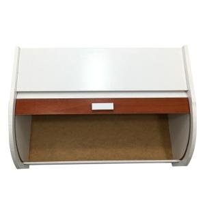 Akordiyon Kapaklı Ahşap Ekmek Saklama Dolabı Beyaz Renk 38x25 cm Sağlıklı Doğal Natural Ekmeklik
