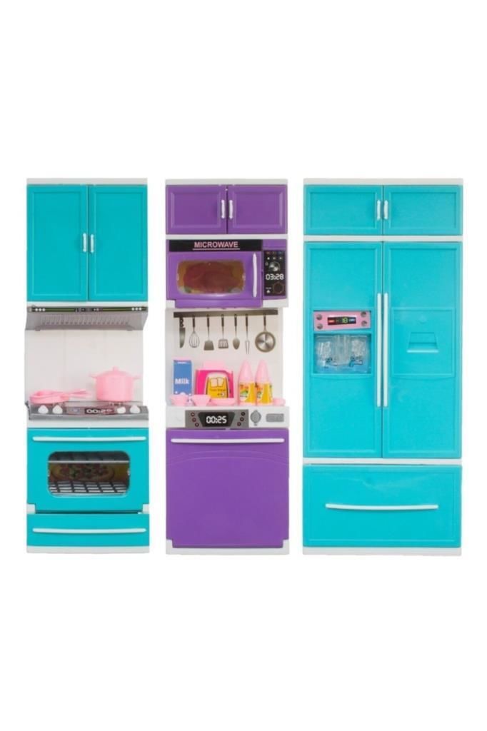 Karlar Ülkesi 3'lü Oyuncak Mutfak Seti +3 Yaş İçin Oyuncak Mutfak