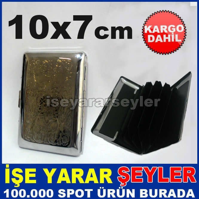 KROMAJ PASLANMAZ ÇELİK İŞLEMELİ KARTVİZİTLİK KD