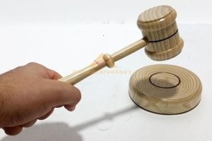 AHŞAP TOKMAK SETİ ALTLIKLI AHŞAP HAKİM TOKMAĞI