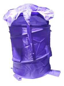 Katlanabilir Oyuncak Selesi veya Kirli Çamaşır Sepeti 45x38x38cm Kapağında Fil Desenli Kaliteli Sele