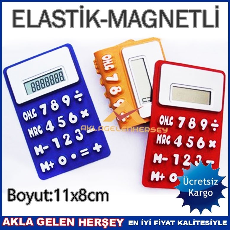 Ücretsiz Kargo KATLANABİLİR ELASTİK GÜNEŞ TAKVİYELİ HESAP MAKİNE