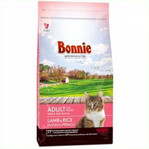 BONNİE KUZU ETLİ VE PRİNÇLİ KEDİ MAMASI 15 KG YETİŞKİN KEDİ MAMASI VİTAMİN VE MİNARELLİ İÇERİK