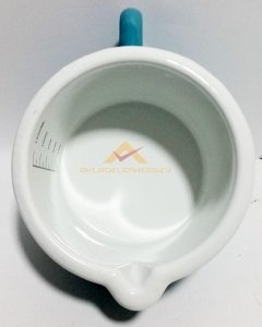1250mL İÇİ BEYAZ DIŞI DESENLİ EMAYE ÖLÇÜ KABI