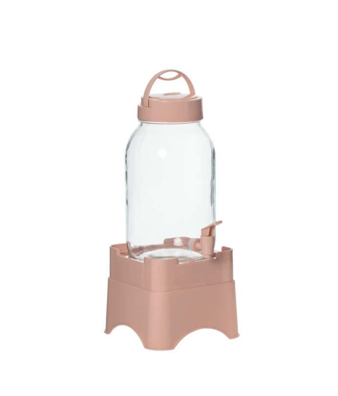 Altlıklı Musluklu cam damacana,3 litre musluklu çok amaçlı cam kavanoz alt kaideli mini su sebili