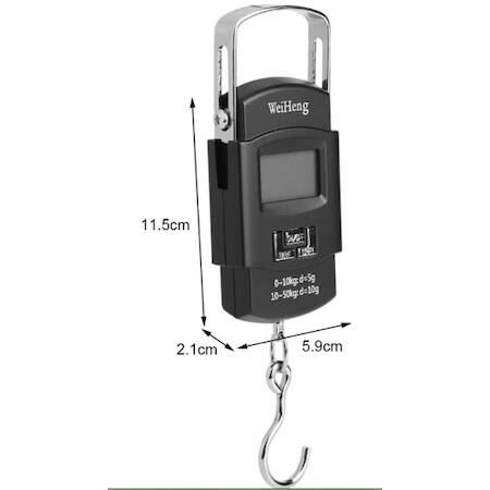 Elektronik Hassas Terazi 50kg Kapasite Dijital El Kantarı Çelik Askılıklı Terazi Tartı